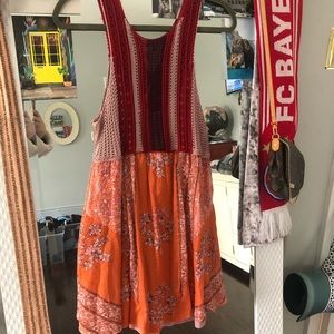Free people crochet top sundress